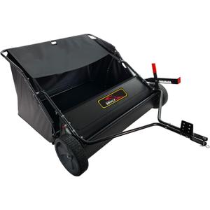Brinly 42" Tow-Behind Lawn Sweeper in Hammered Finish with High-Velocity Brushes
