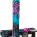 Limit Pro Scooter Grips Soft Longneck 150/165/180mm with Easy Cutting Lines for Pro Trick Scooters and BMX Handlebars (black+blue+purple)