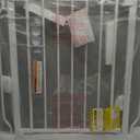 Baby Gate No Drilling, 29"-40" Auto Close Dog Gate Indoor for Doorways & Stairs, Pressure Mounted Adjustable Pet Gate, Easy Walk Through Child Gate for Children & Pets Stroller Friendly, White (29-40"Wide, 28"Tall)