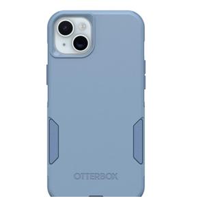 OtterBox iPhone 15 Plus and iPhone 14 Plus Commuter Series Case - Crisp Denim (Blue), Slim & Tough, Pocket-Friendly, with Port Protection