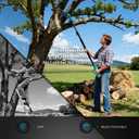 Cordless 2-in-1 Pole Saw & 8" Mini Chainsaw,Brushless 1200W Motor,2x21V 4.0Ah Batteries,Extension Pole with 0-180° Adjustable Head,Auto Oiling,Max 16FT Reach for Tree or Branches Tree Trimming