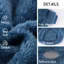 3 Pack Dog Sweater Clothes for Small Dogs Girls Boys with Reflective Strip Small Dog Sweaters Coat Soft Warm Pet Puppy Clothes Sweater (Grey+Blue+Navy, L(Back:11.41",Chest:16.92", Neck:11.41"))