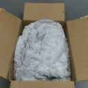 YudouTech (No Filler Bean Bag Chair Cover Without Filler, Big Round Soft Fluffy PV Velvet Washable Bean Bag Lazy Sofa Bed Cover for Adults, Living Room Bedroom Furniture Outside, 5ft Snow Grey