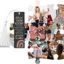 2 x Beloved Teacher Assistant Acrylic Bookmark with Rainbow Design and Appreciation Words, You are One in a Million Gift for Support Staff, 4.7x1.3 Inch, WCB23