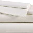 Eddie Bauer - Flannel Sheets Full Size, Anti-Pilling & Wrinkle Resistant Cotton, Touchably Soft for All-Season Comfort - Bed Sheets with Matching Pillowcases & Fitted Sheet (Solid Ivory)