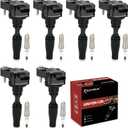 UF830 Ignition Coil Pack and Iridium-Platinum Spark Plugs Set of 6 Compatible with 2016 2017 2018 2019 Chevy Colorado Camaro GMC Acadia Canyon Cadillac Buick LaCrosse CT6 ATS CTS XT5 3.6L V6