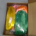 PLULON 7 Pcs Neon Short Bob Wigs Colored Wigs with 7 Pcs Sunglass, Colorful Party Cosplay Wigs Daily Hairpieces for Bachelorette Party Favors Supplies Halloween Costumes (Multicolor)