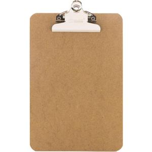 BAZIC Memo Size Hardboard Clipboard w/Sturdy Spring Clip (1-Pack)