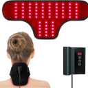 Red Light Therapy Belt for Neck and Shoulder, Rechargeable Infrared Light Therapy Wrap for Body Pain Stiffness & Muscle Relaxation, Portable Design for Home Office