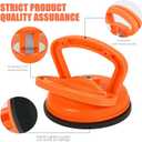 4-Pack Car Dent Puller Tool Kit - Professional Dent Removal for Cars, Glass, Screens, Tiles, and More! Perfect for Easy Dent Repair (2 Large Orange +2 Small Orange)