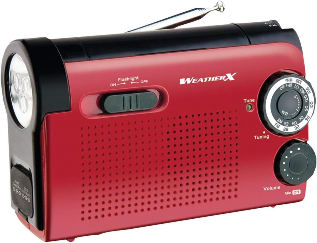 WeatherX WR182R Instant NOAA Weatherband Radio (Black) Red/Black (accessory)