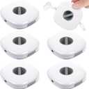 6 Pieces Retractable Cable Management Charging Organizer Phone Cord Holder Small Winder Case for Headset Cord Mouse Wire Charger Cable(White)