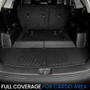 Cargo Mat with Backrest Mats 2-in-1 for 2021-2024 2025 2026 Kia Sorento 6/7 Seats Car Mat Accessories, All Weather TPE Interior Trunk Cargo Liner(Cargo Mat with Backrest Mats)