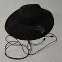 DRESHOW Beach Hats for Women Big Straw Wide Brim Summer Hat Floppy Foldable Roll up Cap Sun Hat UPF 50+ (1 Pack Bowknot Hat: Black)