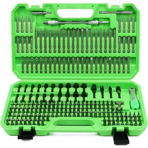 SWANLAKE 232PCS Ultimate Screwdriver Bit Set,Chrome Vanadium Steel Driver Bit Set, Includes Security Bits,Nut Driver, Ratchet Wrench and Bits Holder