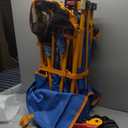 400L Collapsible Double Decker Beach Wagon with Brakes, Folding Beach Cart with 54" Extra Long Decker, 450LBS Heavy Duty Wagon Chart with All-Terrain Big Wheels for Sand Camping Garden (Blue Turtle)