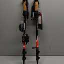 TrailBuddy Trekking Poles - Lightweight, Collapsible Hiking Poles for Snowshoe & Backpacking Gear - Pair of 2 Walking Sticks for Hiking, 7075 Aluminum with Cork Grip (Red Beetle)