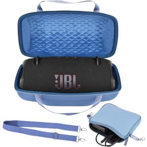 Hard Travel Shell Case for JBL Xtreme 4 Portable Bluetooth Speaker, Waterproof Carrying Case - Blue
