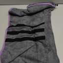 HhiMyOct Dog Drying Coat - Fast Drying Dog Towel Robe - Microfiber Super Absorbent Pet Bathrobe, Adjustable Collar & Belly Strap Fast Drying Coat Pet Dog Cat Bath Robe Towel (Medium, Grey)