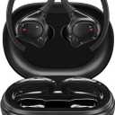 iLive IAEBTW53B Bluetooth True Wireless Earbuds with Built in Mic, IPX7 Waterproof, Charging Case, and Bluetooth 5.3 (Black)