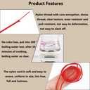 Nylon String for Bracelets, 25 Colors 1125 Yards Chinese Knotting Cord, 0.8 mm Nylon Cord for Jewelry Making, Beading, Necklaces, Kumihimo, Friendship Bracelets, Tassels and Craft