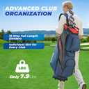 15 Way Golf Cart Bag with Rubber Grip Organize Top and 12 Pckets