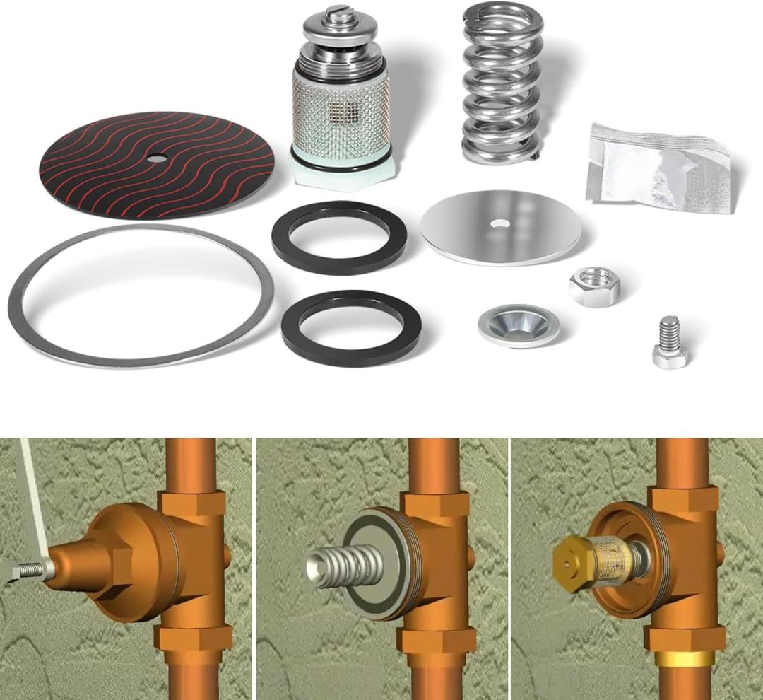 RK1-70XL 70XL Complete Repair Kit RK1-70XL 1" Pressure Reducing Valve Repair Kit RK1-70XL Repair Kit Fit for Wilkins 1" Models 70, 70DU, 70XL Pressure Regulator Valves