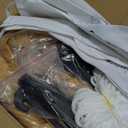 Black Santa Christmas Decorations, 8 Ft Long African American Christmas Inflatable Black Nativity Scene Outdoor Decoration, Blow Up The Birth of Jesus Set with Angel Built-in LEDs Xmas Yard Decor