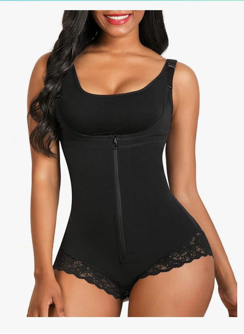 SHAPERX Women's Fajas Colombianas Shapewear Postpartum Tummy Control Body Shaper Butt Lifter Bodysuit L