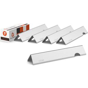 QuliMetal SUS304 Flavorizer Bars for Weber Genesis II/LX 300 Series, Genesis II E-310, II E-330, II E-335, II S-335, II LX S/E-340 (2017 and Newer) Gas Grills, Heat Plates Replacements for 66032/66795