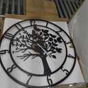 20inch/50cm Large Tree of Life Wall Clocks for Living Room Decor,Bedroom,Battery Operated Metal Big Decorative Silent Non Ticking Wall Clock for Farmhouse(Tree of Life, 20 inches)