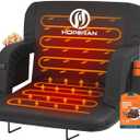 HOPERAN Heated Stadium Seats with Back Support, Dual Control, 1-Pack, 21"