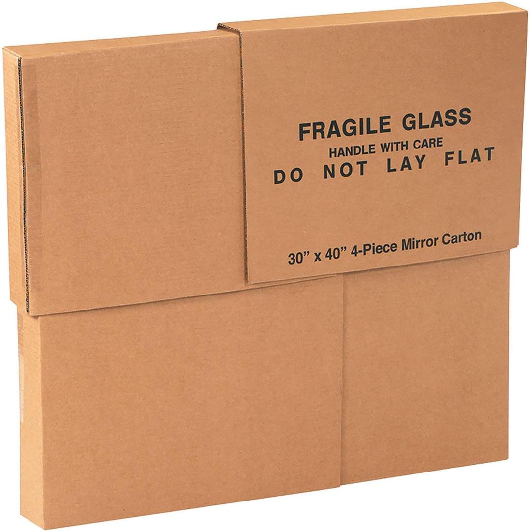 Four-Piece Mirror Boxes - 30x40x3.5", 4 Pieces / Set