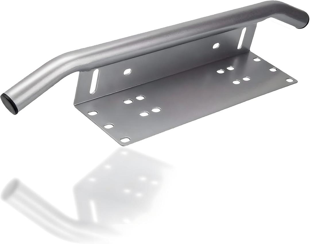 Light Universal License Plate Bumper Frame for Off Road Jeep LED Work Light Bar Mounting Bracket with Front Bull Bar