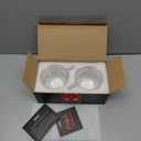 glastal 12 oz Latte Macchiato Glasses, Double-Walled Coffee Glasses, Set of 2, Glass Stackable Coffee Cups, Tea Glasses with Handle for Cappuccino, Tea, Milk, Gifts for Women Friends New Home Gift