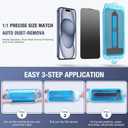 2-Pack Matte Privacy Screen Protector for iPhone Air 6.5-inch, 9H Tempered Glass, Full Coverage, Anti-Fingerprint, Auto Dust-Elimination, No Bubble, Easy Installation