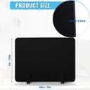 Desk Privacy Panel Set, Desk Partition Cubicle Wall Freestanding Noise-Reduction Panels Room Divider, Soundproof Partition with Support Feet for Office or Home Use (Black, 40 * 60 cm)