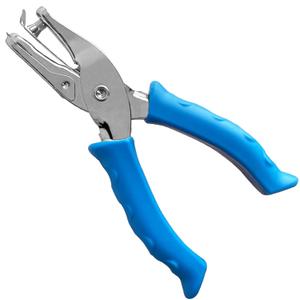 Single Hole Punch 1/4 Paper Hole Puncher for Crafts, One Hole Puncher with Blue Soft Grip Handle for Kids and Adults, Handheld Circle Punch for Paper Crafts in Home, Office, Classroom