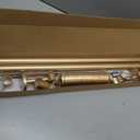 TWOPAGES Adjustable Curtain Rod, Heavy Duty Curtain Rod Set with Brackets and Rings, 1 Inch Diameter Wall Mounted Drapery Rod 28 to 76 Inch Length, Gold