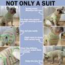 Sebdtico Recovery Suit for Dogs, Dog Surgery Suit Female Spay, Soft Dog Onesie for Surgery Female, Dog Cone Alternative Surgical Recovery Suit Female, Abdominal Wounds Licking Anti-Suit for Dogs, Medium 