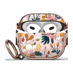 Maxjoy for AirPods Pro 3rd Generation Case with Lock, Flower AirPods Pro 3 Case Lock Protective Hard Cute AirPod Pro 3 Cover for Women Men with Keychain for Airpod Pro 3rd Gen Cover 2025, Floral