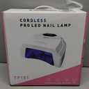 UV LED Nail Lamp Professional, 72W Cordless Nails Lamp with Fan, LED Nail Light for Gel Nails, Nail Dryer with 45 Beads, Perfect for Salon Manicure, Pedicure(Silver)