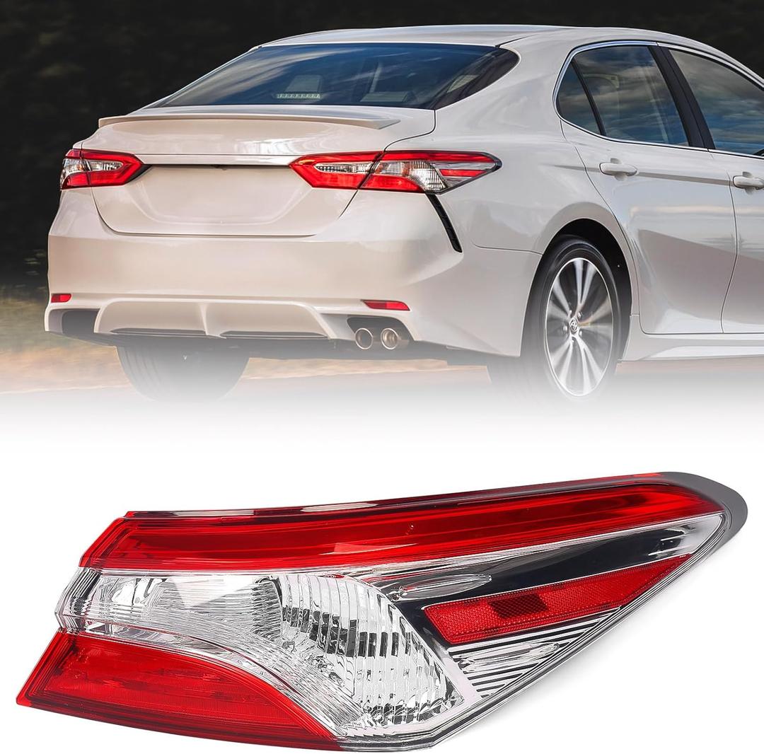 Huray Tail Light Assembly for Toyota Camry 2018-2020 LE L SE Tail Lamp Replacement 81560-06720 Passenger Side (Right)