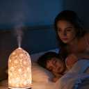 Sunflower Ceramic Essential Oil Diffusers,Small Cute for Office, Home for Aromatherapy,Bedroom Humidifier Air Fragrance,Room Scent, Smell,Light Decor para Casa De Essentials Aesthetic Electric Aroma (200ml,with Timer)