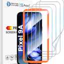 AACL 4 Pack for Google Pixel 9a Screen Protector [Not Glass] - Film for Pixel 9a Screen Protector [Fingerprint Compatible][Alignment Tool][7H Hybrid][2025]