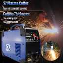 50A Plasma Cutter with LED Display, Dual Voltage 110V/220V, Clean Metal Cutting up to 1/2 Steel, Easy Setup PT31 Torch, Lightweight for DIY & Home Workshops