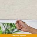 Persilux Free-Stop Cordless 100% Blackout Roller Window Shades for Home, Natural Woven Fabric UV Protection Privacy Roller Shades for Windows Blinds for Sliding Glass Doors, Bedroom, Cream 47"W x 72"H
