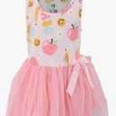 Girls Sleeveless Tulle Toddler Tutu Dress for Girls, 4Y