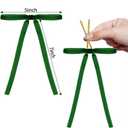 48Pcs Velvet Twist Tie Bows Dark Green Velvet Christmas Bows for Christmas Tree Vintage Wreath Velvet Bow Rustic Velvet Gift Decoration Bows for Tree Gift Indoor Outdoor Decorations