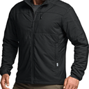 CQR Men's Lightweight Warm Insulated Jacket, Windproof Water Resistant Winter Active Coat for Hiking Work Outdoor Tactical XL